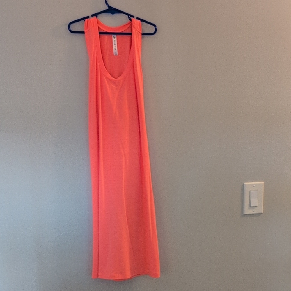 Neon Pink Coral Fabletics Swim Cover Up Dress Size XS